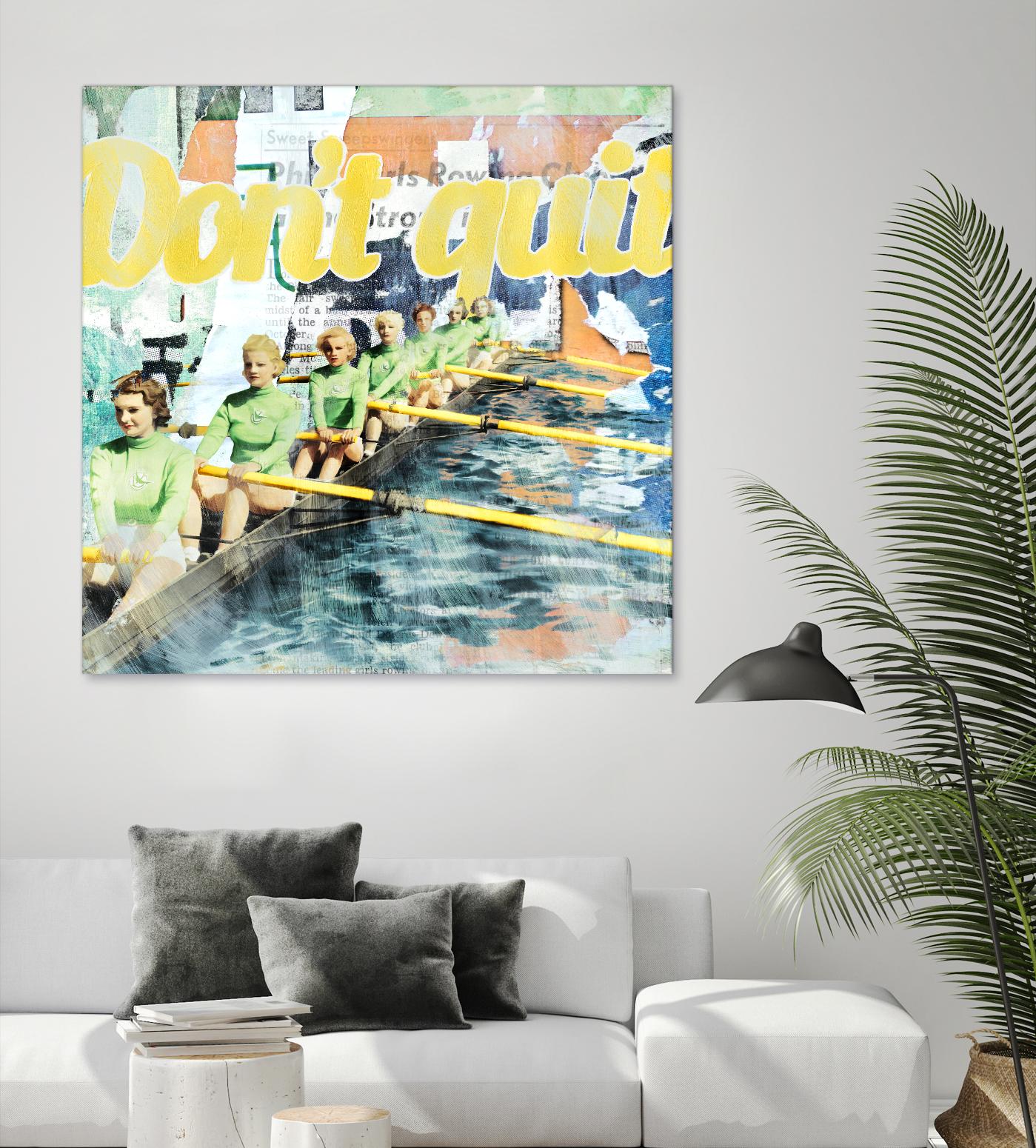 Don't Quit by THE Studio on GIANT ART - green vintage