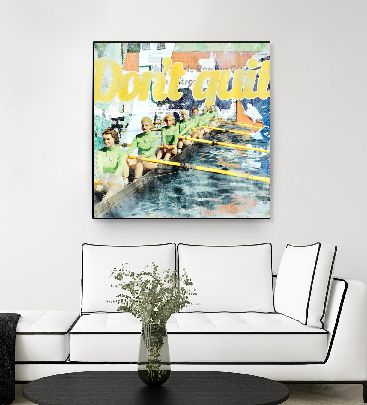 Don't Quit by THE Studio on GIANT ART - green vintage