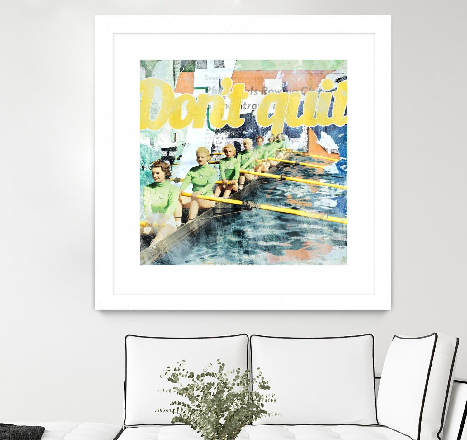Don't Quit by THE Studio on GIANT ART - green vintage