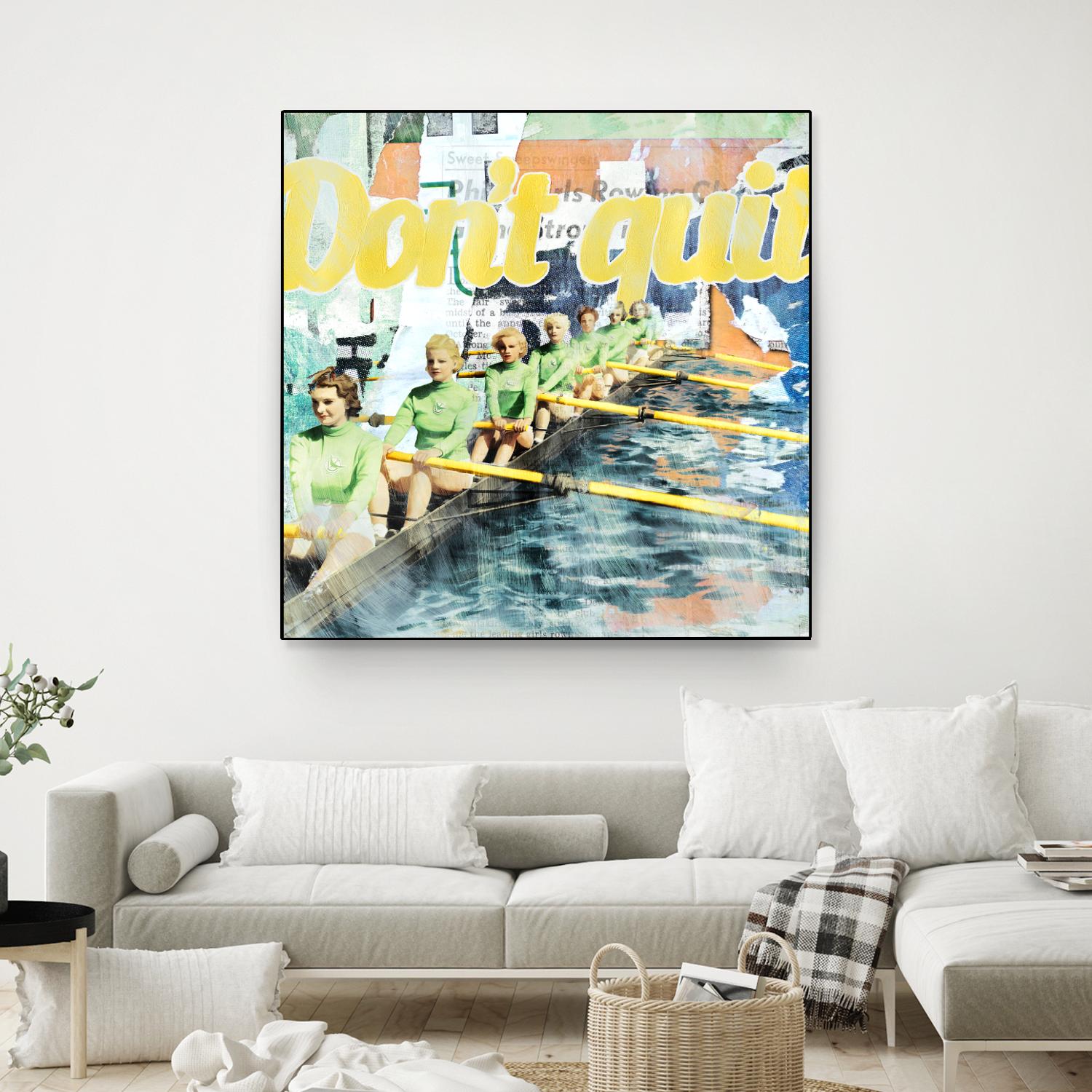 Don't Quit by THE Studio on GIANT ART - green vintage