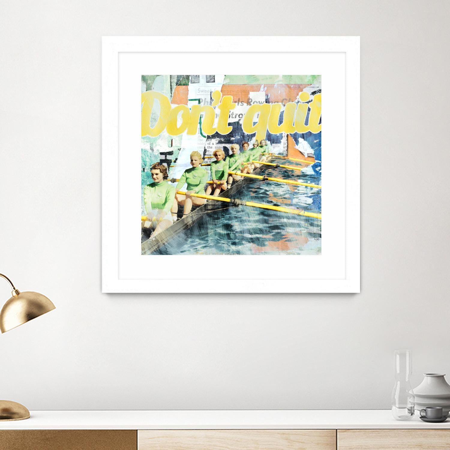 Don't Quit by THE Studio on GIANT ART - green vintage