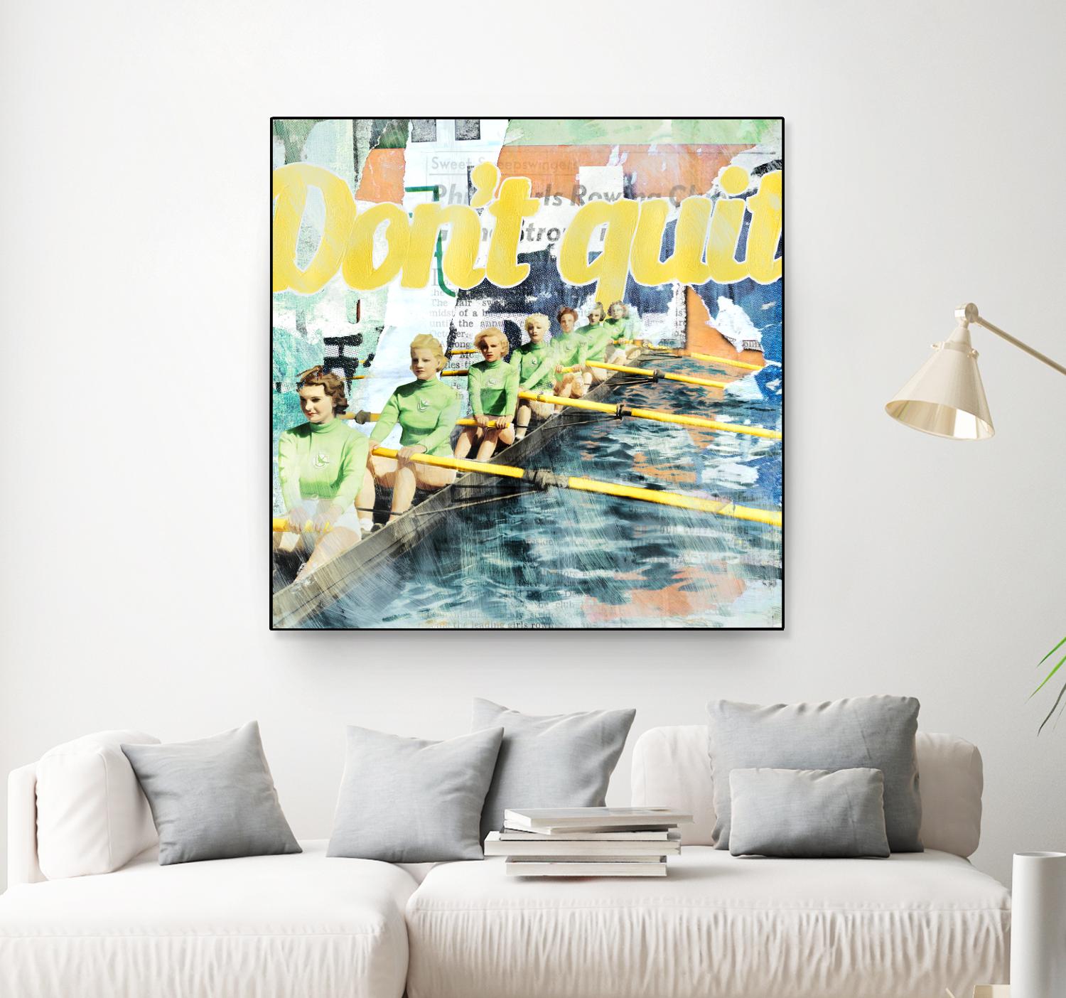 Don't Quit by THE Studio on GIANT ART - green vintage
