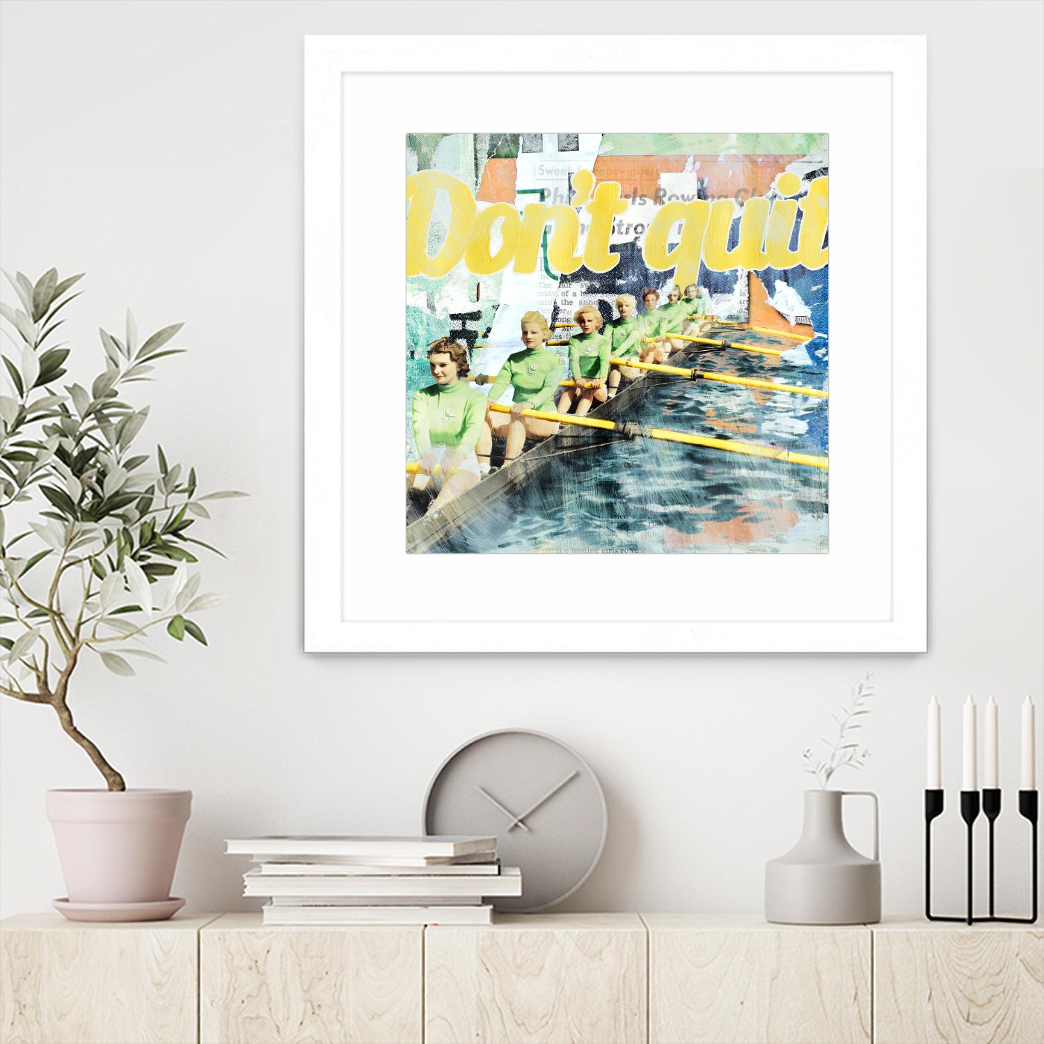 Don't Quit by THE Studio on GIANT ART - green vintage