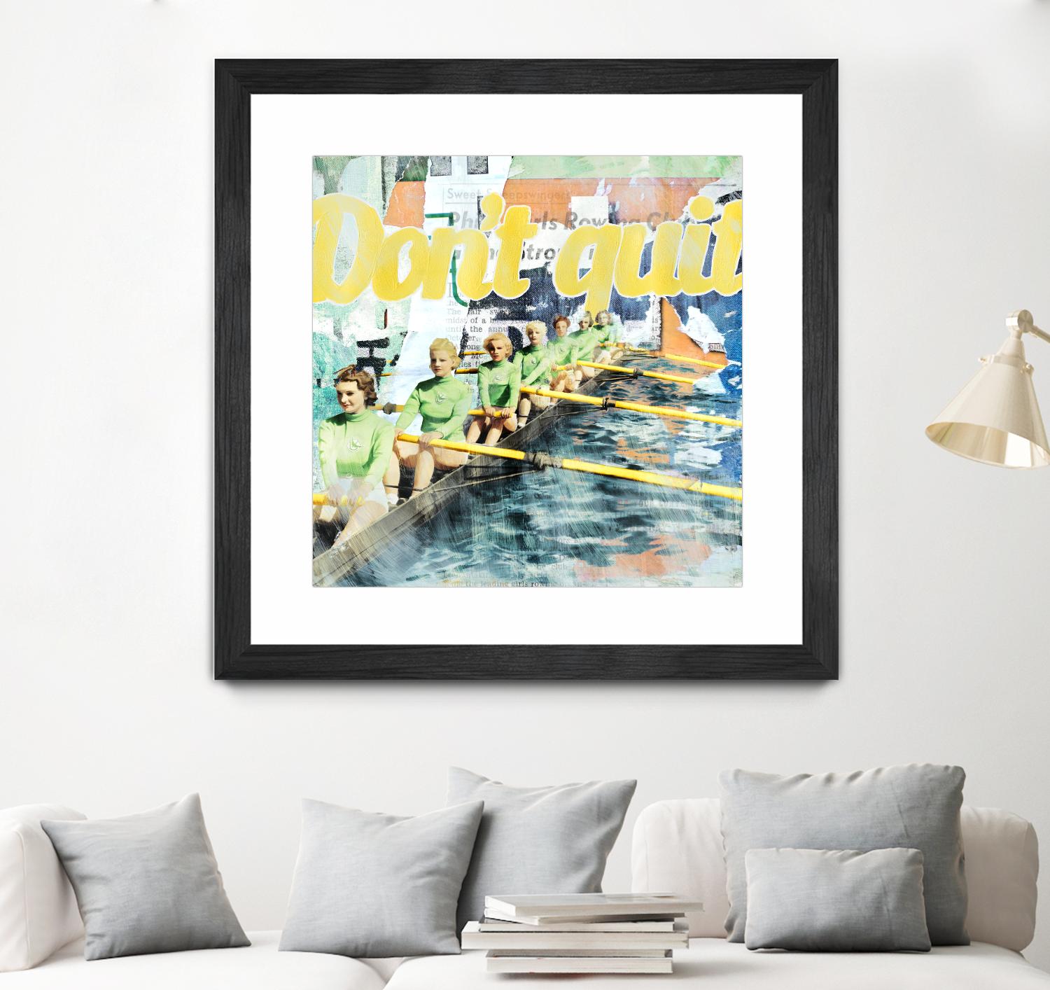 Don't Quit by THE Studio on GIANT ART - green vintage