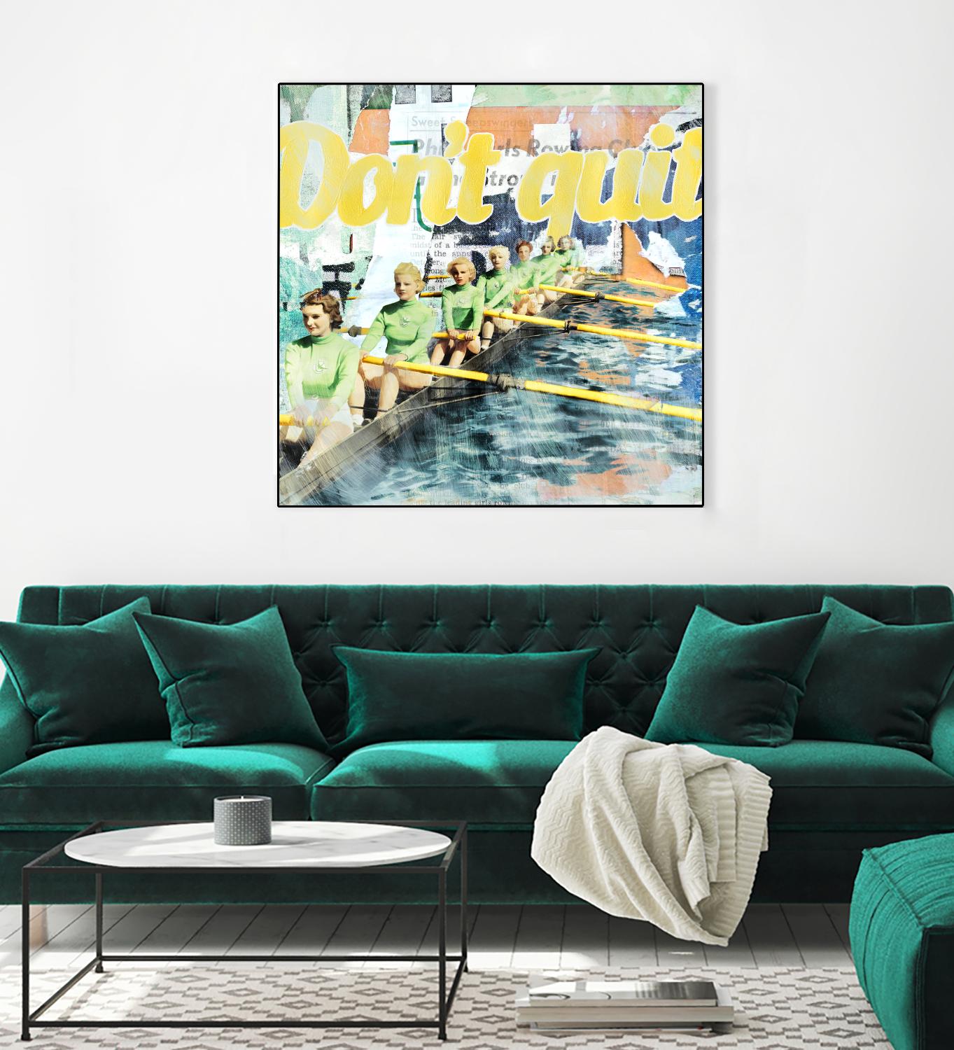 Don't Quit by THE Studio on GIANT ART - green vintage
