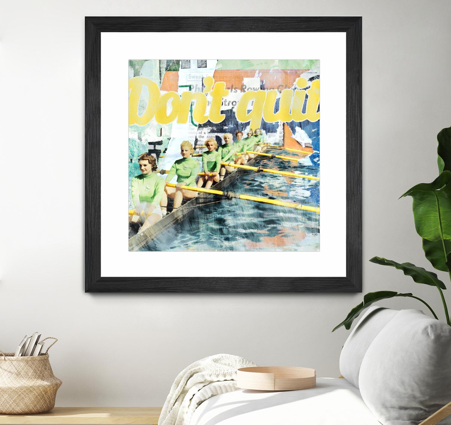 Don't Quit by THE Studio on GIANT ART - green vintage
