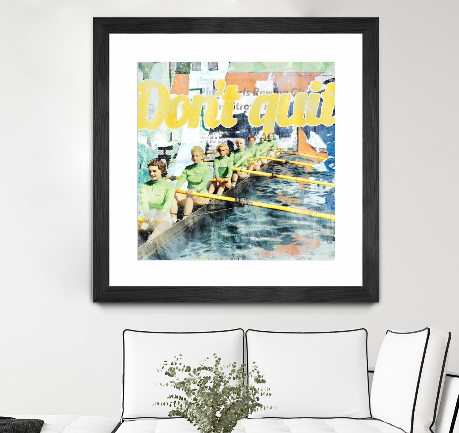 Don't Quit by THE Studio on GIANT ART - green vintage