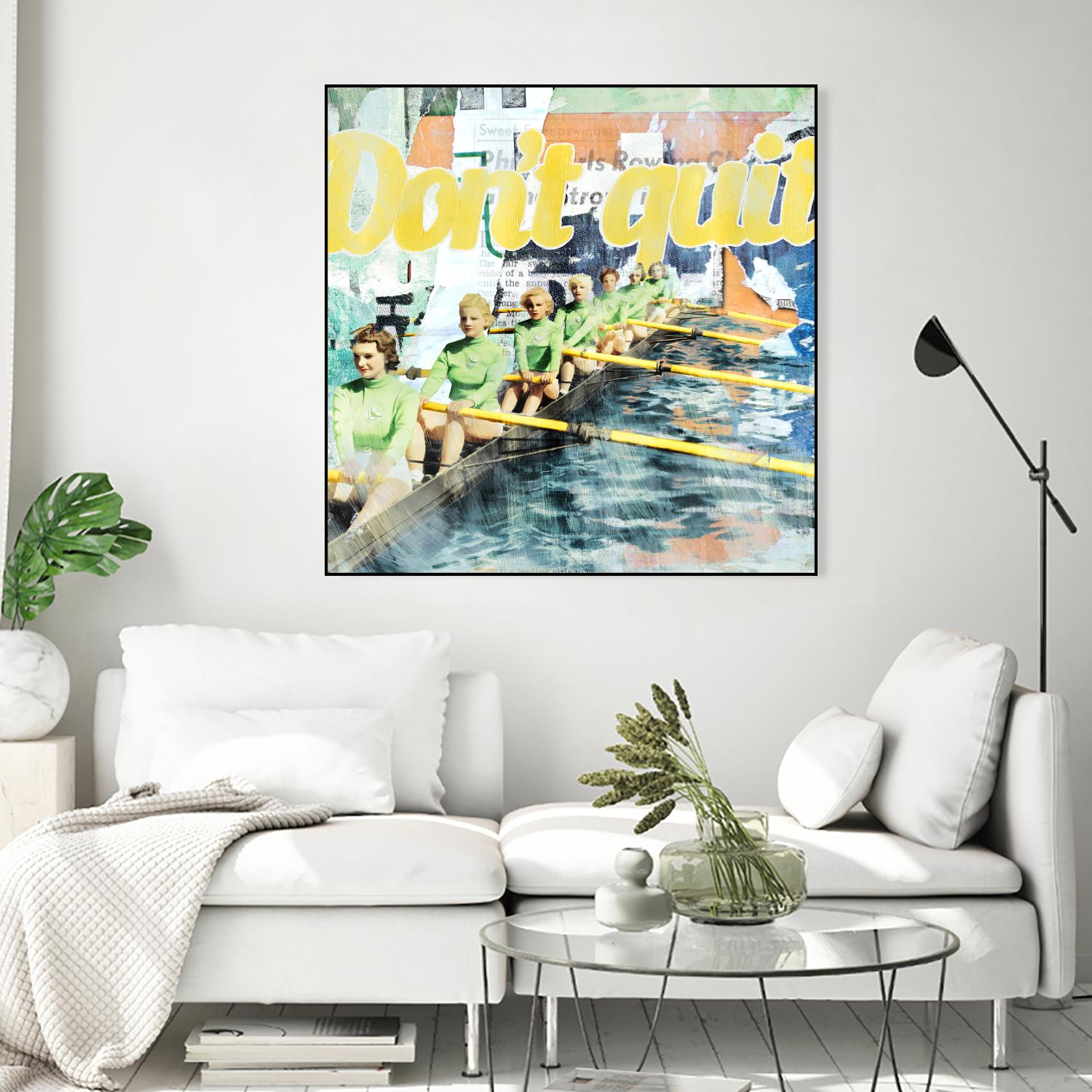 Don't Quit by THE Studio on GIANT ART - green vintage