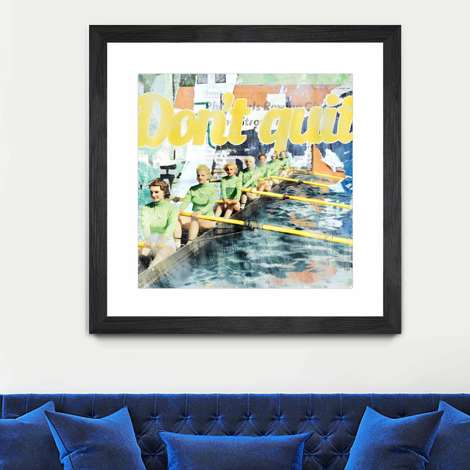 Don't Quit by THE Studio on GIANT ART - green vintage