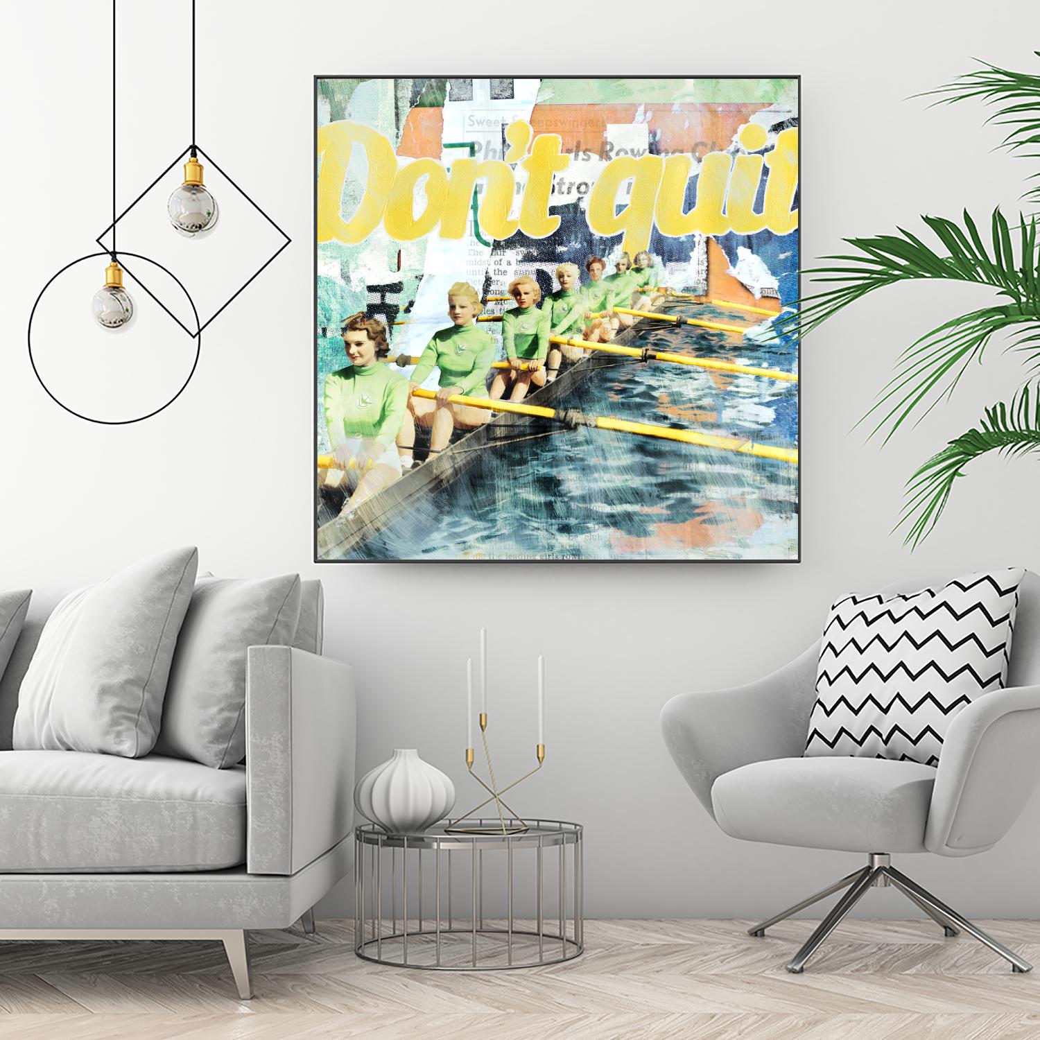 Don't Quit by THE Studio on GIANT ART - green vintage