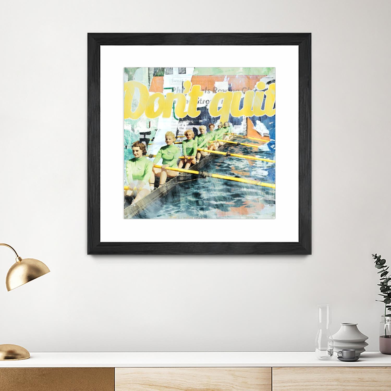 Don't Quit by THE Studio on GIANT ART - green vintage