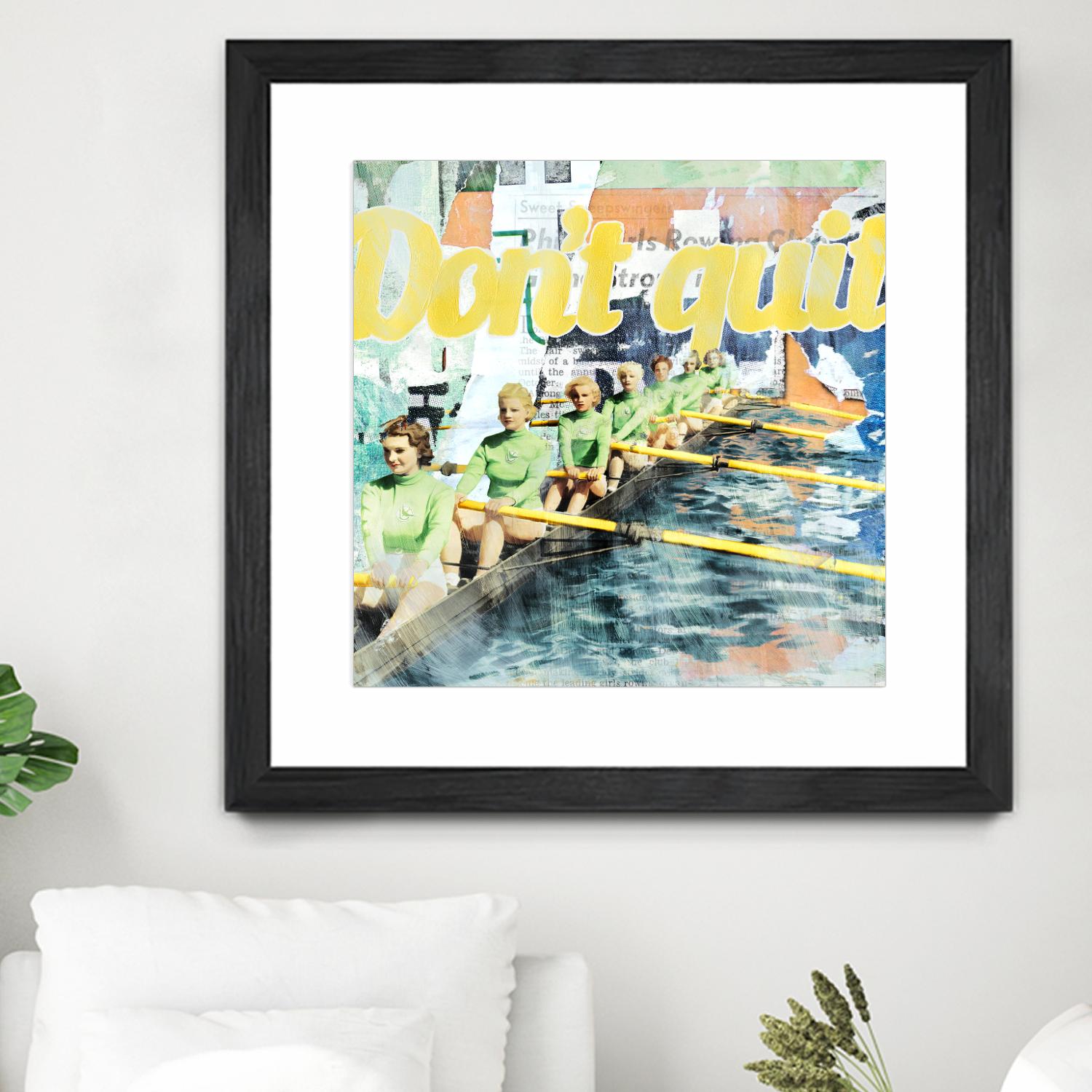 Don't Quit by THE Studio on GIANT ART - green vintage