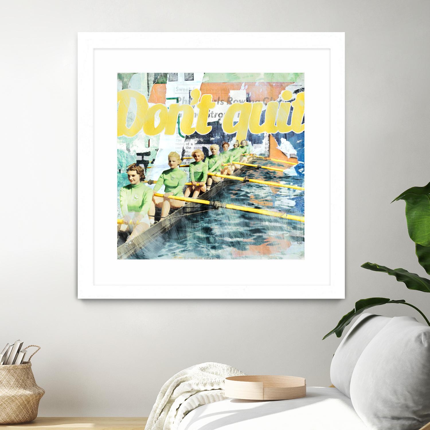 Don't Quit by THE Studio on GIANT ART - green vintage