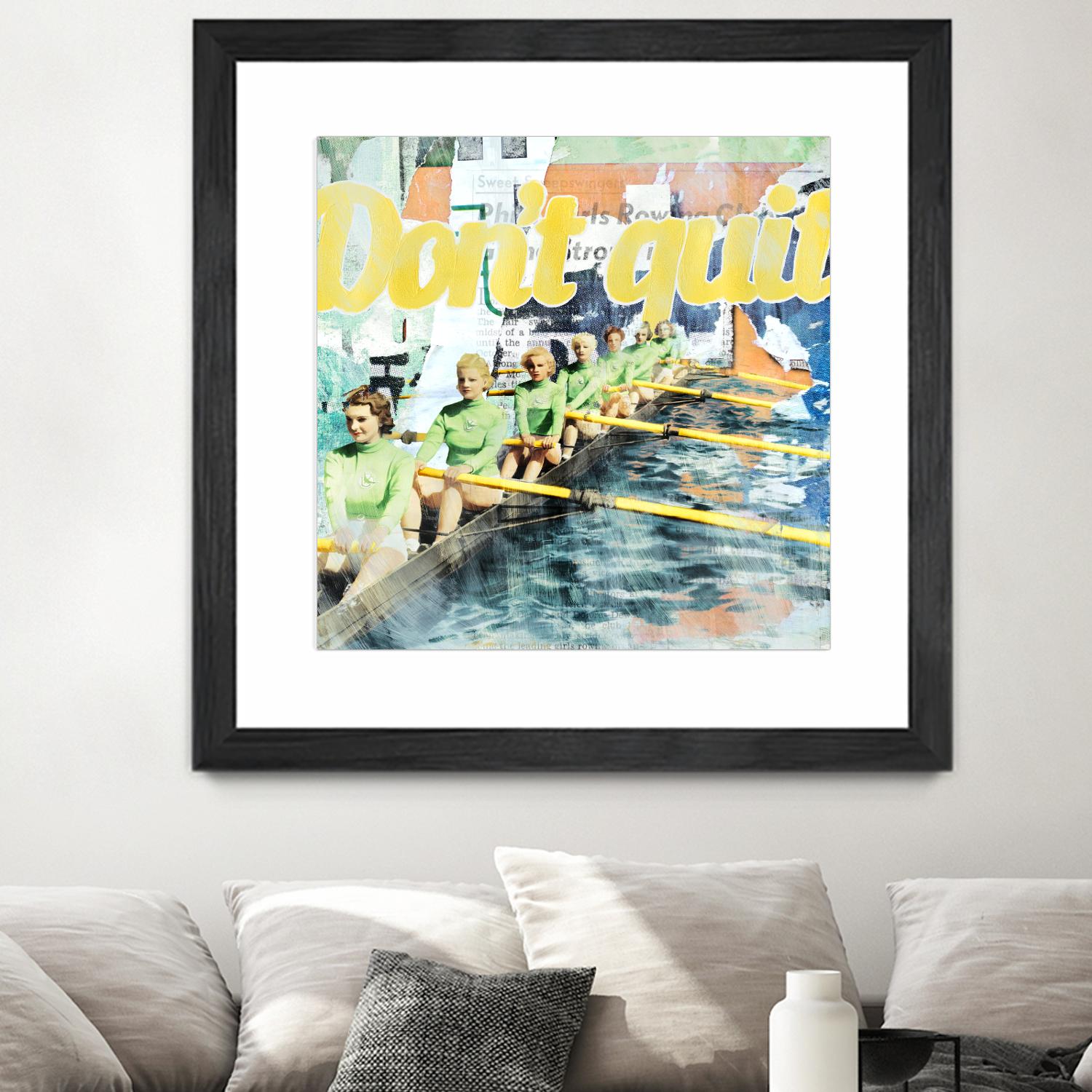 Don't Quit by THE Studio on GIANT ART - green vintage
