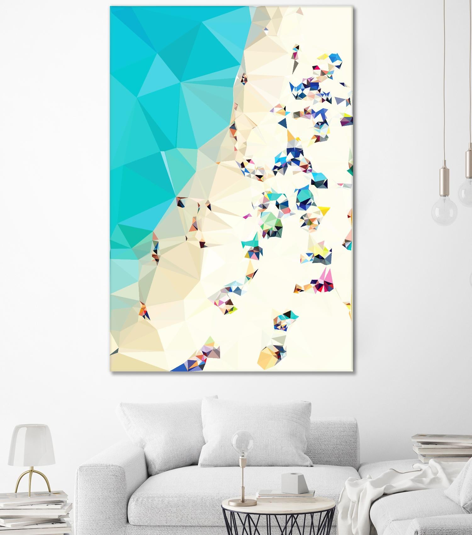 Fractal Beach 2 by THE Studio on GIANT ART - beige contemporary