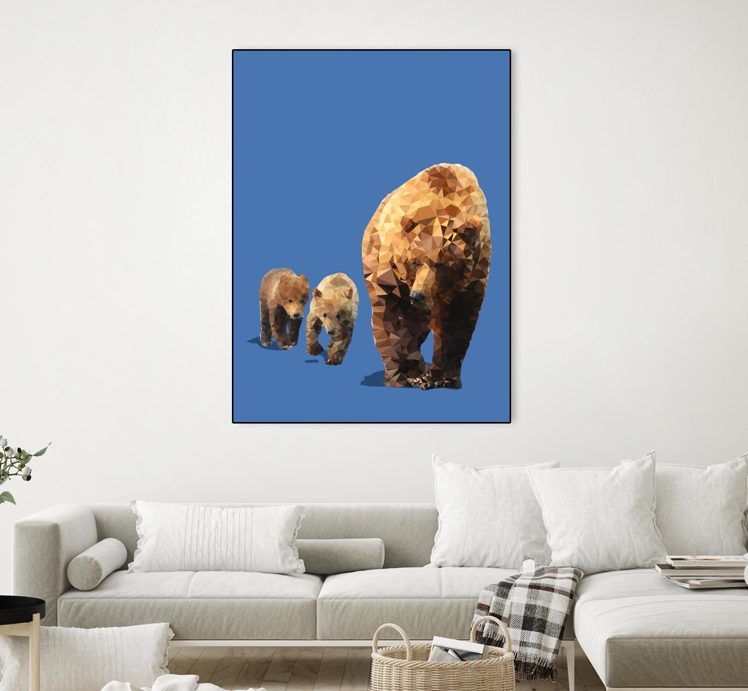 Fractal Bears by THE Studio on GIANT ART - brown contemporary