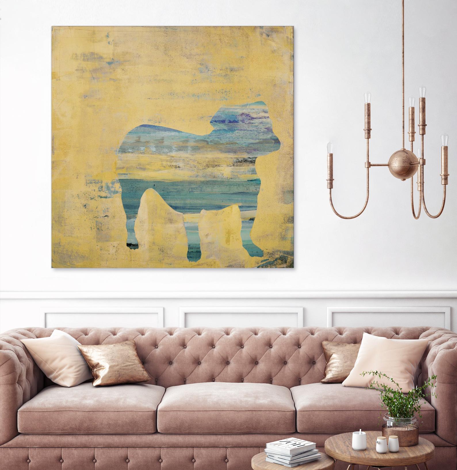 Best Friend 3 by Harris, Maeve Harris on GIANT ART - beige animals dog