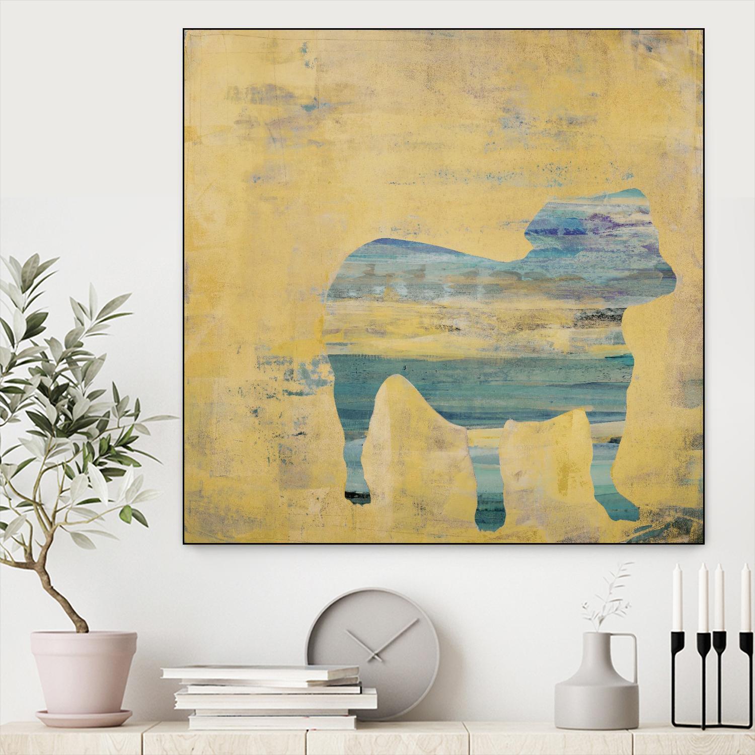 Best Friend 3 by Harris, Maeve Harris on GIANT ART - beige animals dog