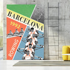 Barcelona Rowing 1992 by THE Studio on GIANT ART - green vintage