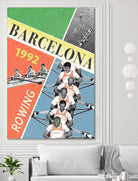 Barcelona Rowing 1992 by THE Studio on GIANT ART - green vintage