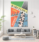Barcelona Rowing 1992 by THE Studio on GIANT ART - green vintage