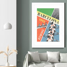 Barcelona Rowing 1992 by THE Studio on GIANT ART - green vintage