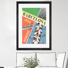 Barcelona Rowing 1992 by THE Studio on GIANT ART - green vintage