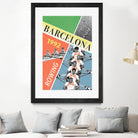 Barcelona Rowing 1992 by THE Studio on GIANT ART - green vintage