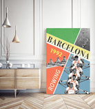 Barcelona Rowing 1992 by THE Studio on GIANT ART - green vintage