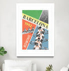 Barcelona Rowing 1992 by THE Studio on GIANT ART - green vintage