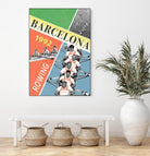 Barcelona Rowing 1992 by THE Studio on GIANT ART - green vintage