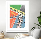 Barcelona Rowing 1992 by THE Studio on GIANT ART - green vintage