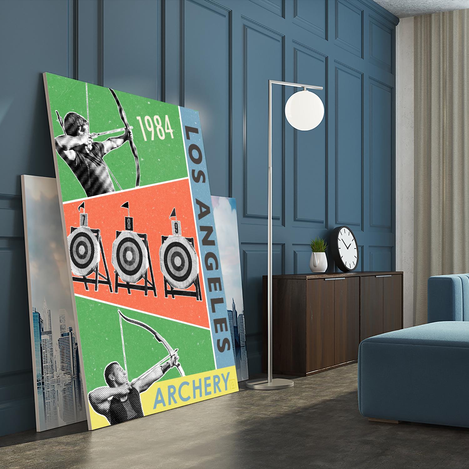 Los Angeles Archery 1984 by THE Studio on GIANT ART - green vintage