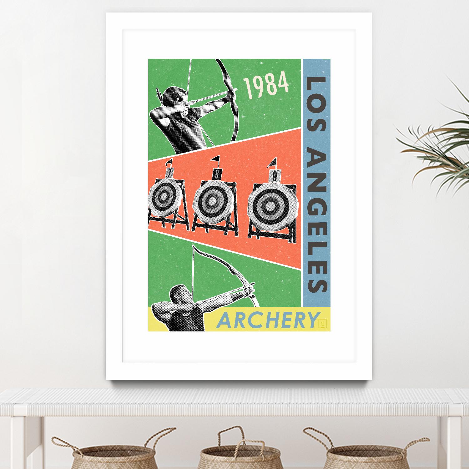 Los Angeles Archery 1984 by THE Studio on GIANT ART - green vintage