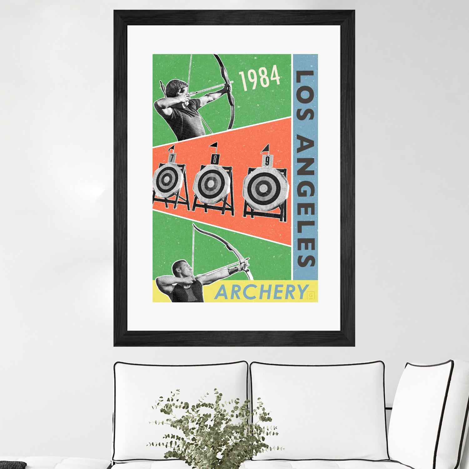 Los Angeles Archery 1984 by THE Studio on GIANT ART - green vintage