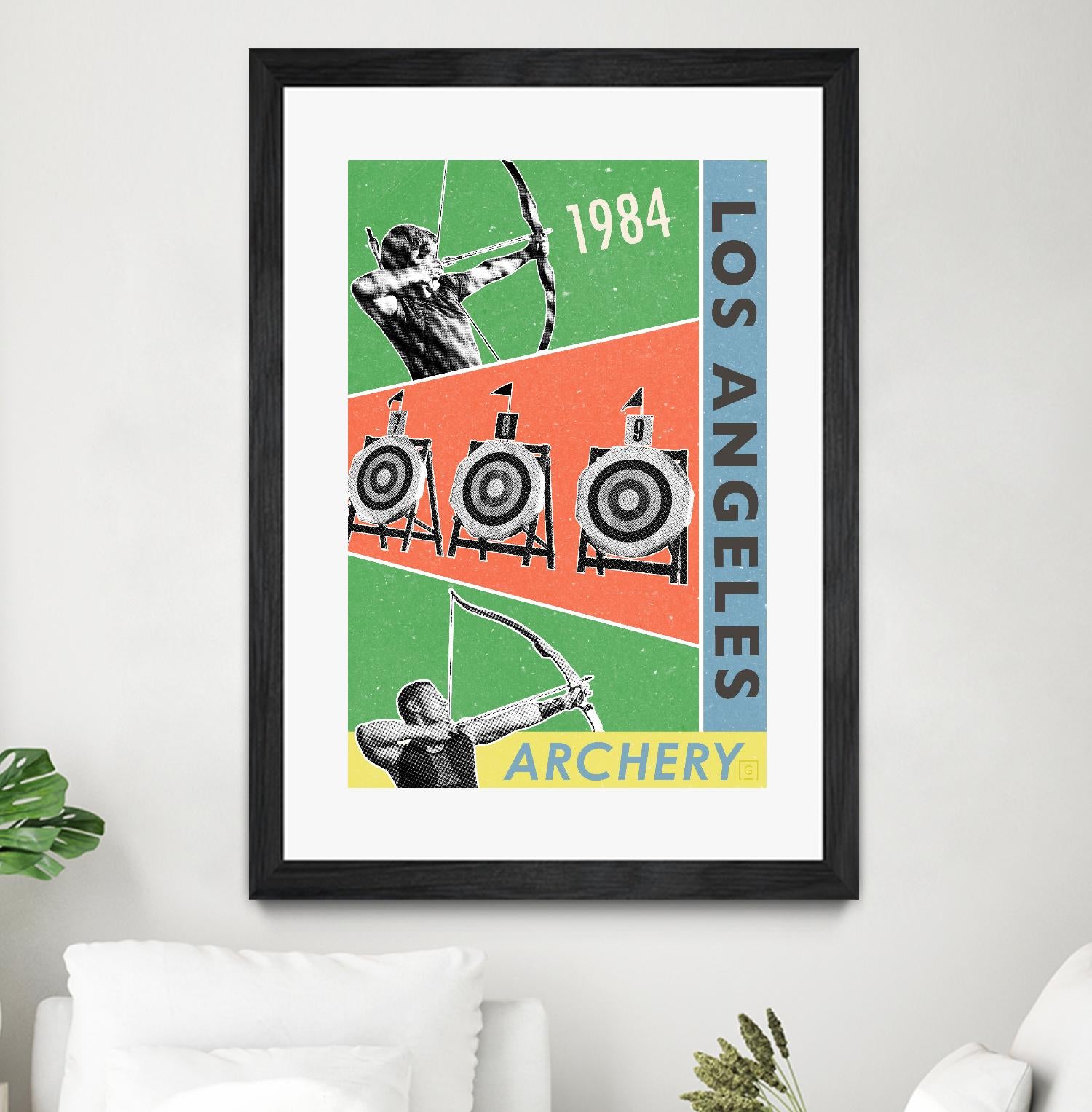 Los Angeles Archery 1984 by THE Studio on GIANT ART - green vintage