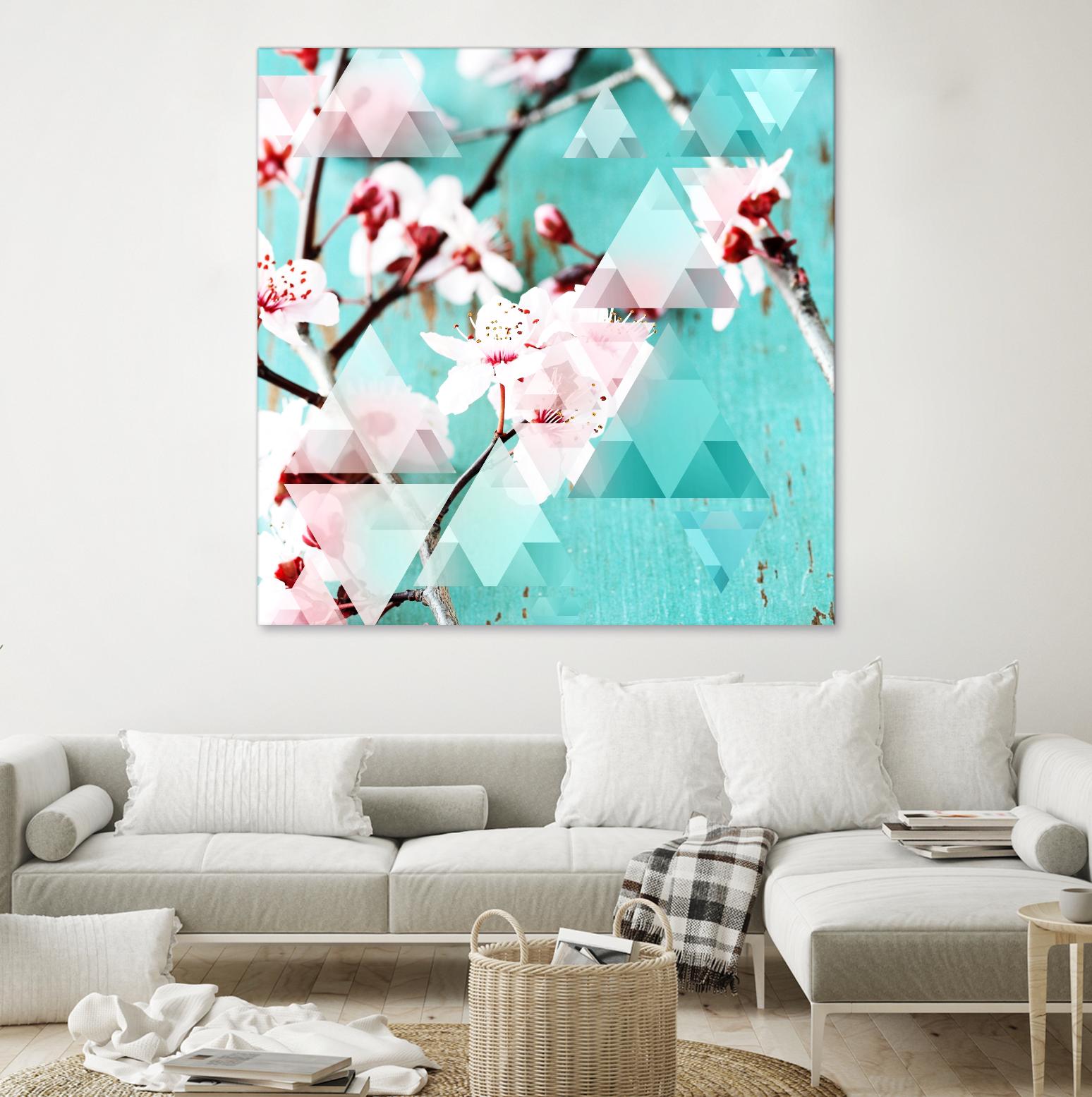 Crystalized Cherry Blossoms by THE Studio on GIANT ART - pink contemporary