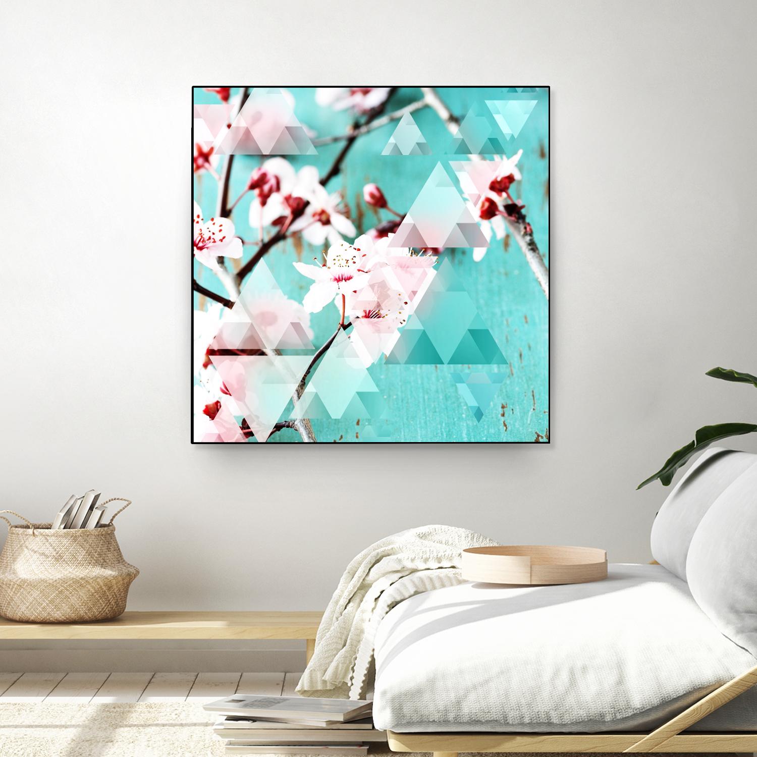 Crystalized Cherry Blossoms by THE Studio on GIANT ART - pink contemporary