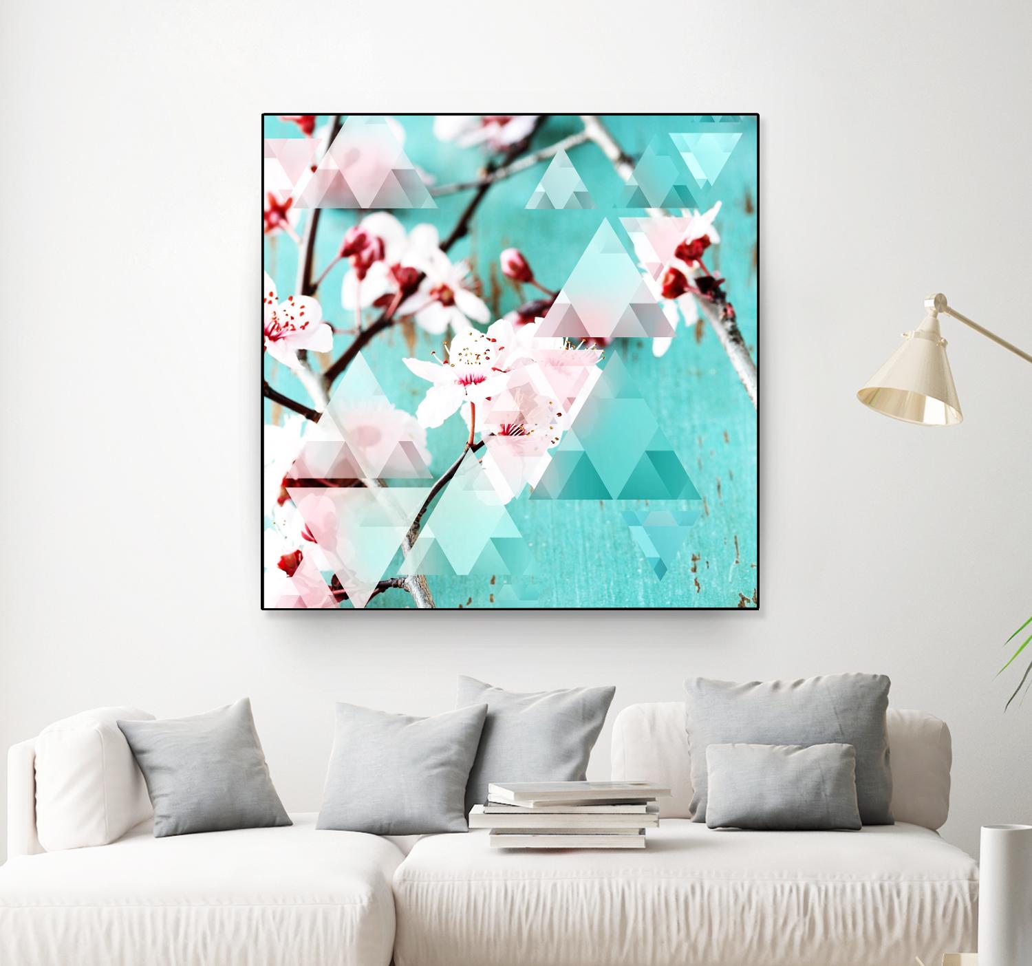 Crystalized Cherry Blossoms by THE Studio on GIANT ART - pink contemporary