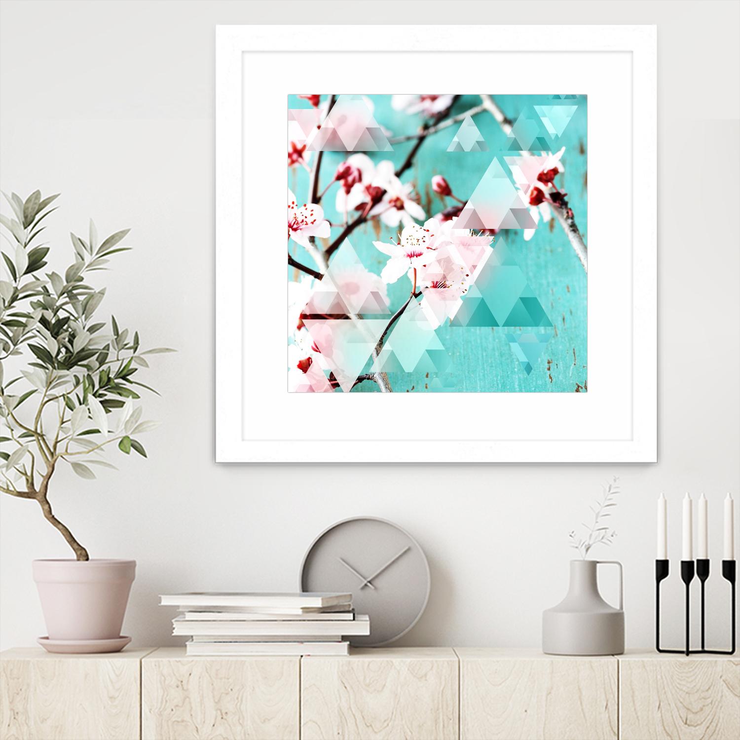 Crystalized Cherry Blossoms by THE Studio on GIANT ART - pink contemporary