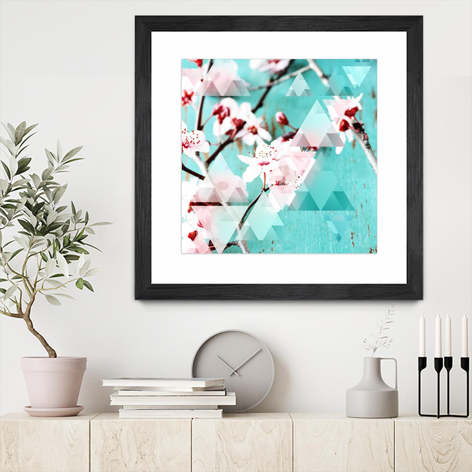 Crystalized Cherry Blossoms by THE Studio on GIANT ART - pink contemporary