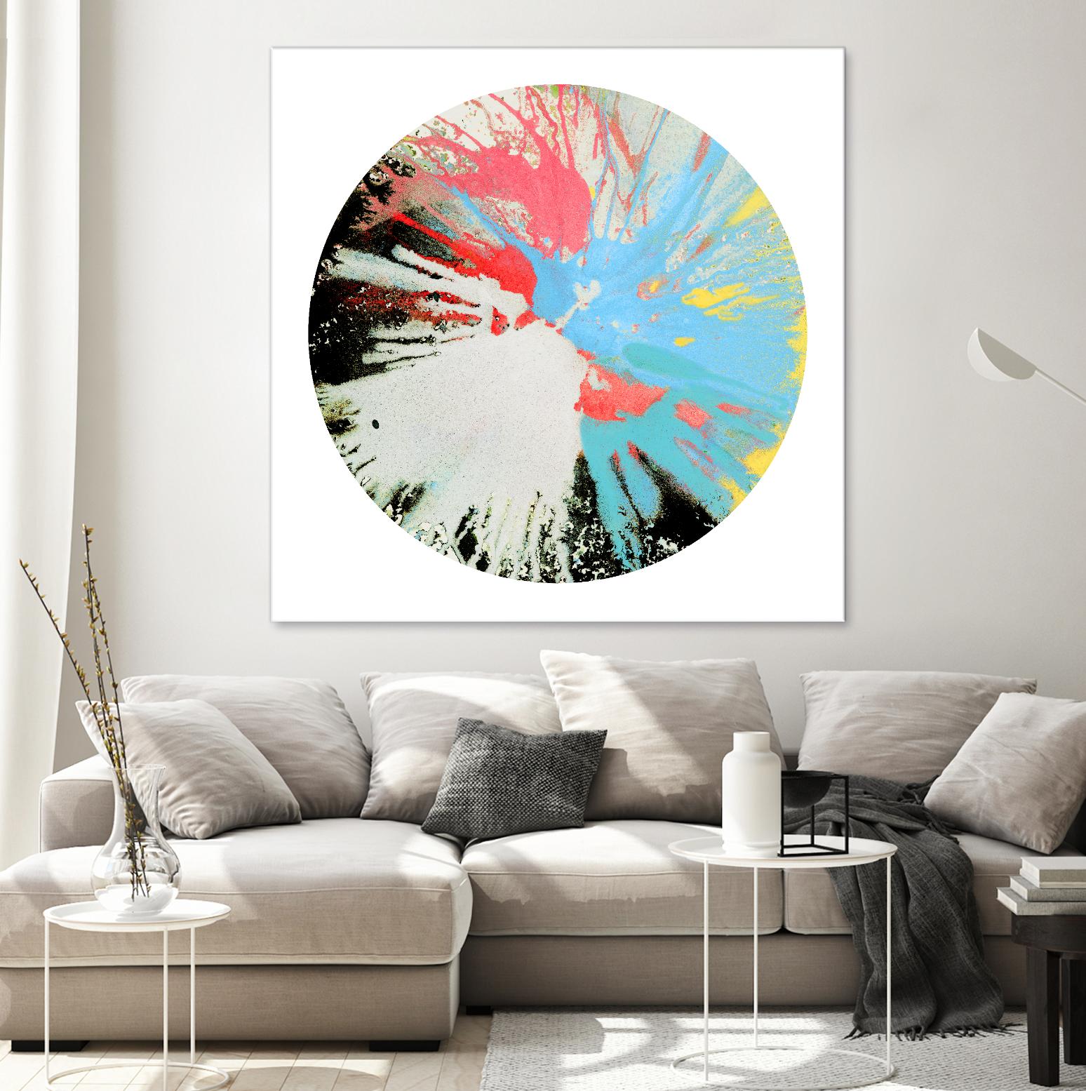 Spin Art 10 by Kyle Goderwis on GIANT ART - white abstract