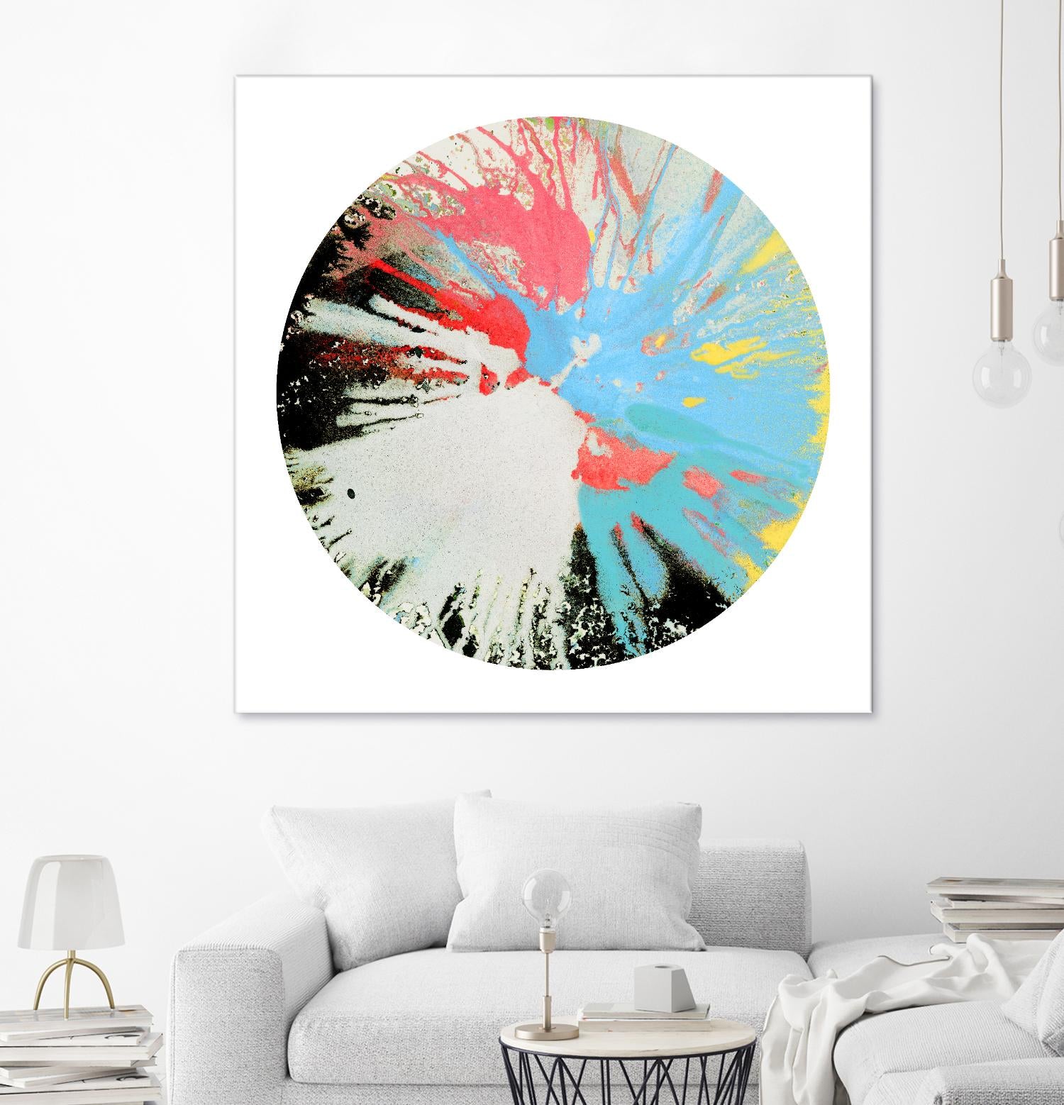 Spin Art 10 by Kyle Goderwis on GIANT ART - white abstract