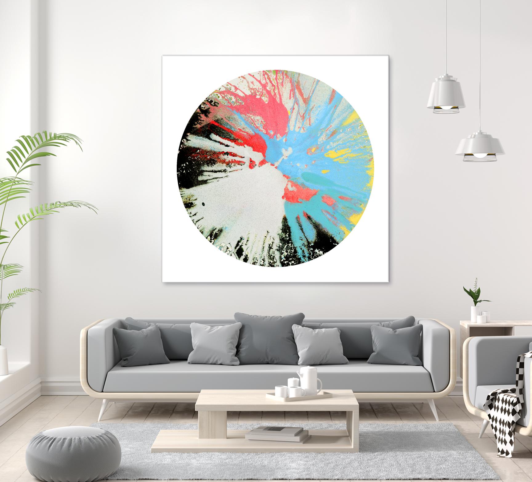 Spin Art 10 by Kyle Goderwis on GIANT ART - white abstract