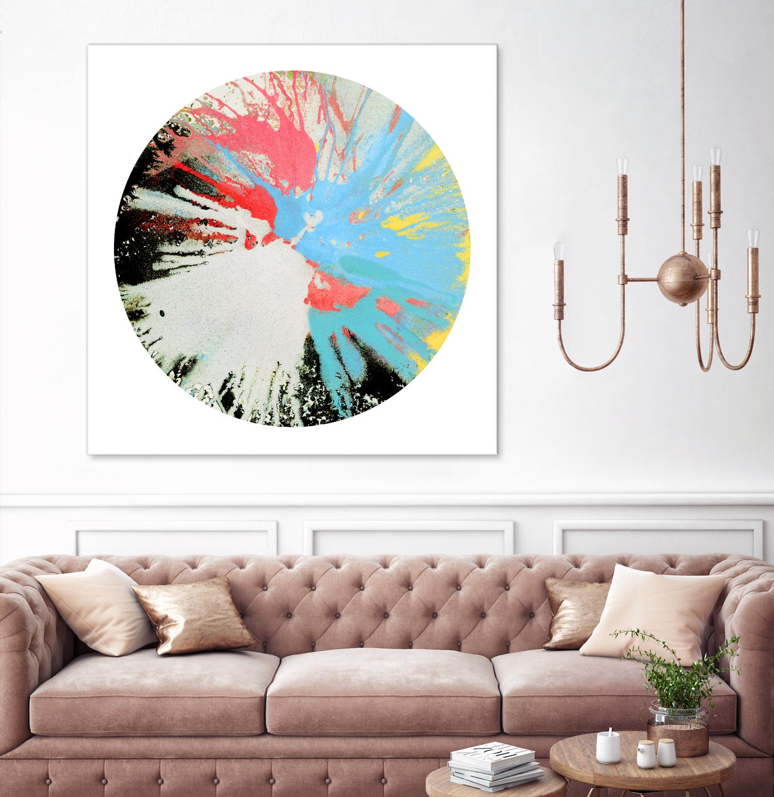 Spin Art 10 by Kyle Goderwis on GIANT ART - white abstract