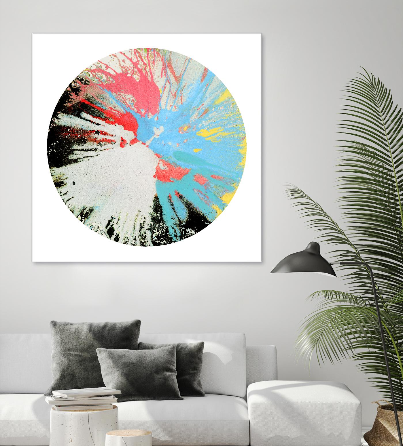 Spin Art 10 by Kyle Goderwis on GIANT ART - white abstract
