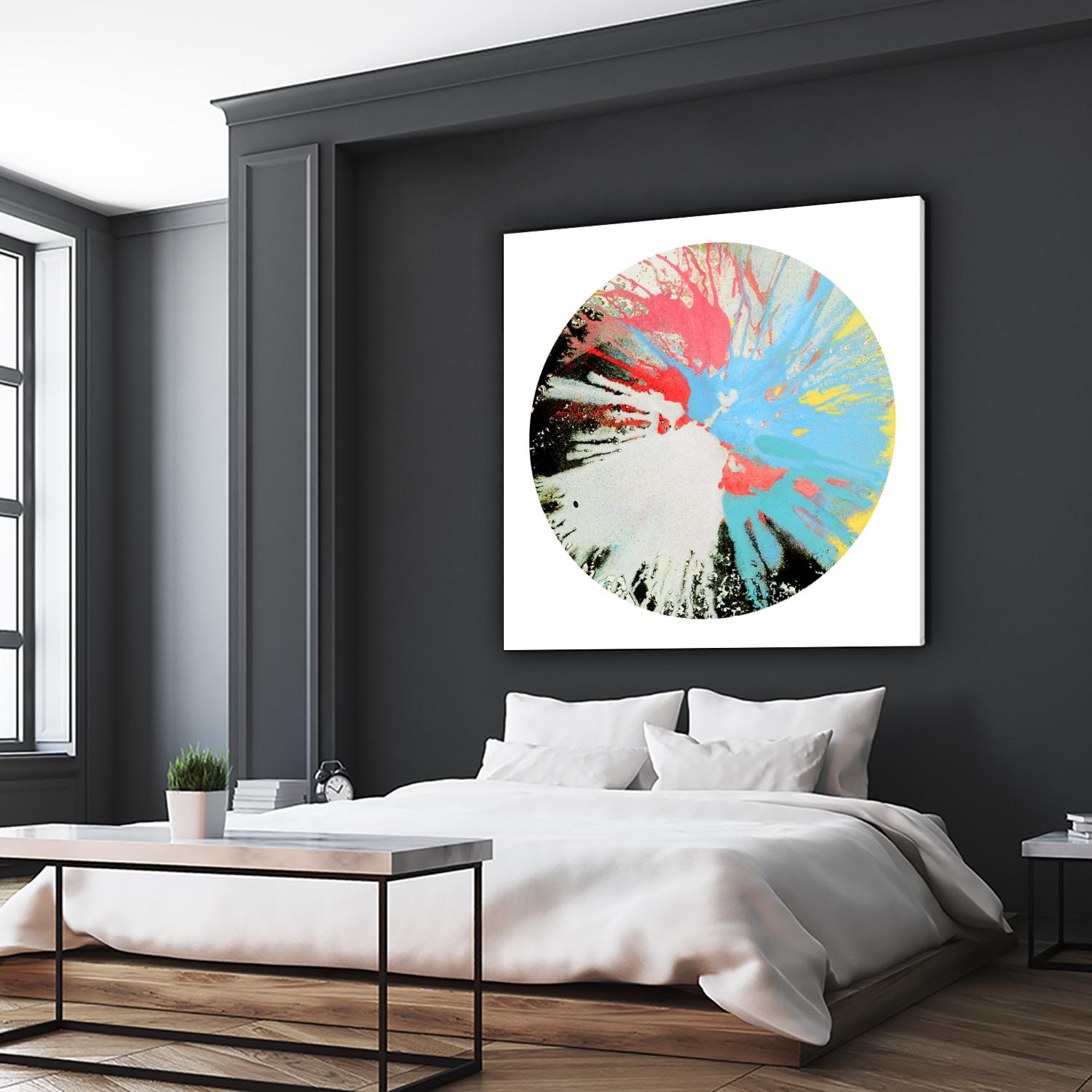 Spin Art 10 by Kyle Goderwis on GIANT ART - white abstract