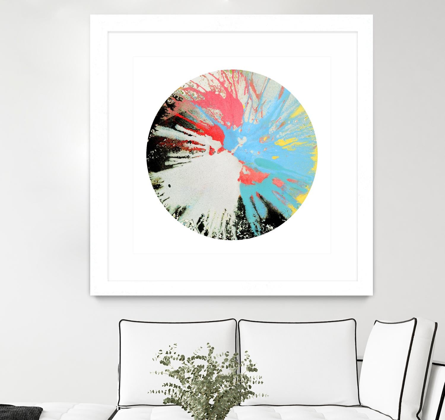 Spin Art 10 by Kyle Goderwis on GIANT ART - white abstract