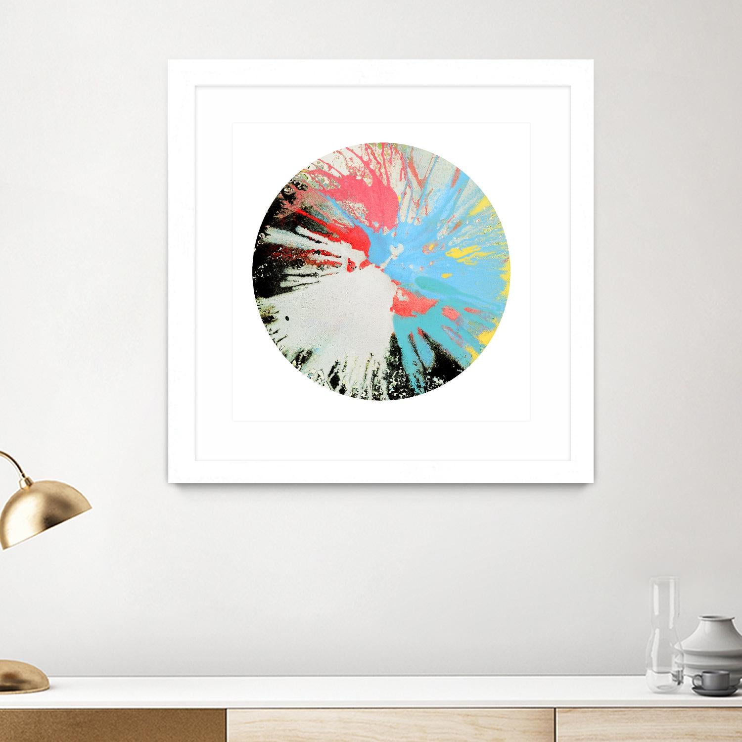 Spin Art 10 by Kyle Goderwis on GIANT ART - white abstract