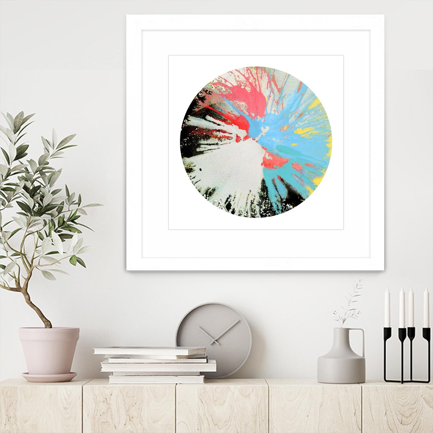 Spin Art 10 by Kyle Goderwis on GIANT ART - white abstract
